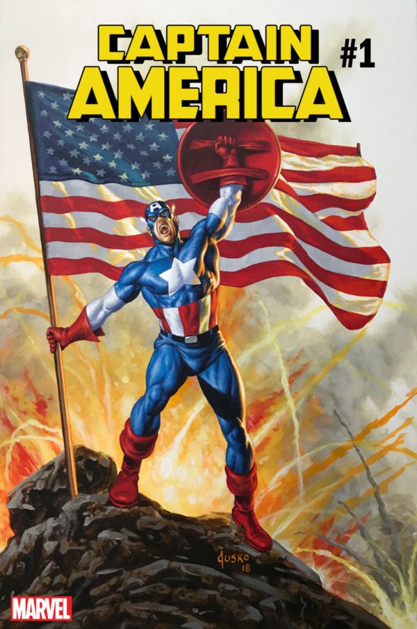 CAPTAIN AMERICA JUSKO VAR CVR – Captain America #1 Joe Jusko Variant 2018 Comics – Cosmic Comics