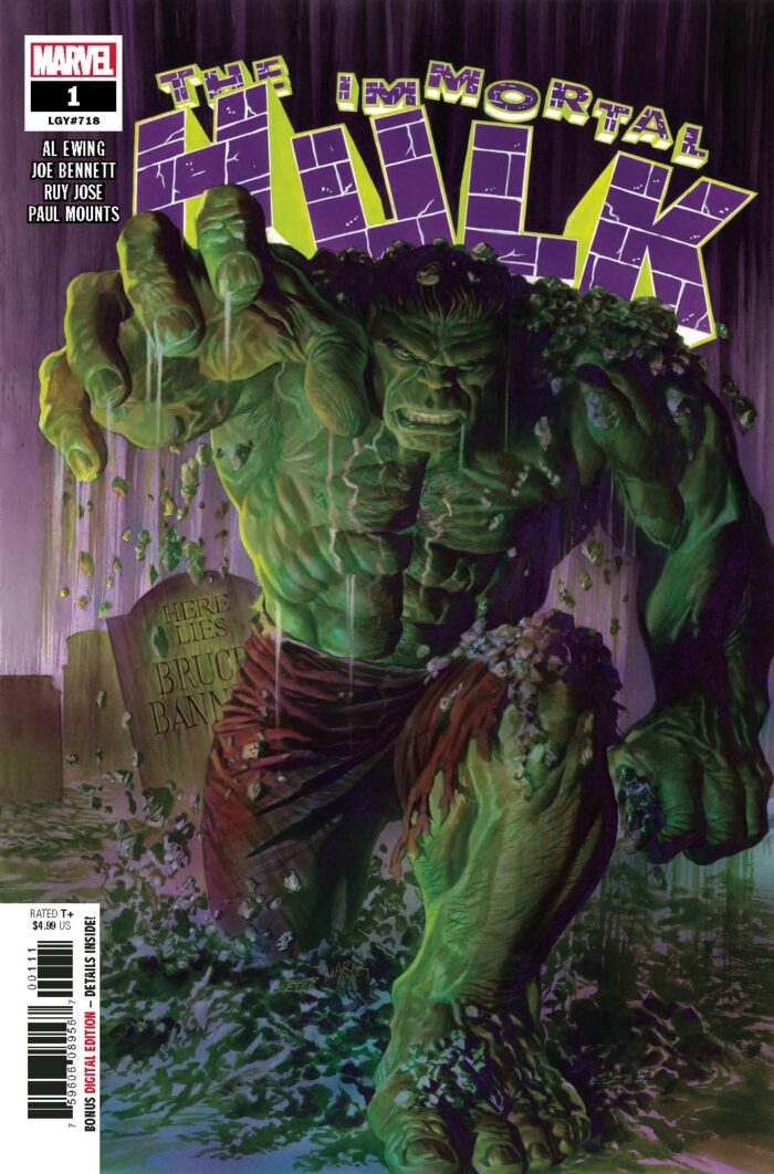 STL083819 – Immortal Hulk #1 2018 Comics – Cosmic Comics