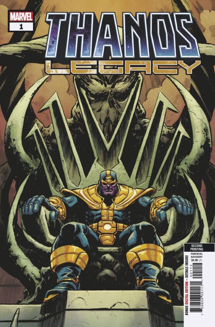thanos legacy 1 2ndprnt – Thanos Legacy #1 2nd Print 2018 Comics – Cosmic Comics