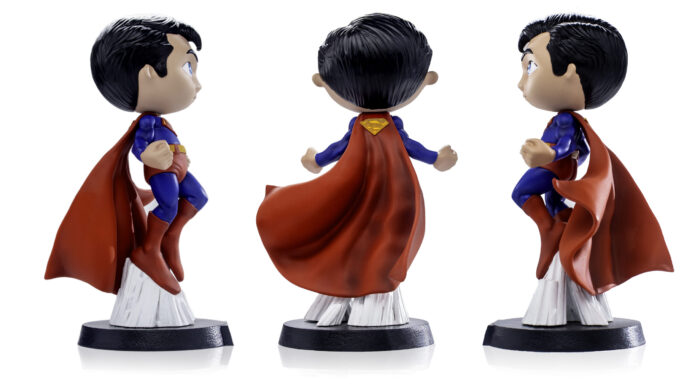 Mini Heroes Superman Vinyl Statue 2 scaled – MiniCo Superman PVC Figure – Cosmic Comics