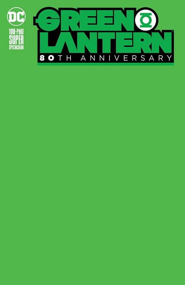 Green Lantern 80th Anniversary 100 Page Super Spectacular 1 Blank Variant – Green Lantern 80th Anniversary 100 Page Super Spectacular #1 Blank Variant – Cosmic Comics
