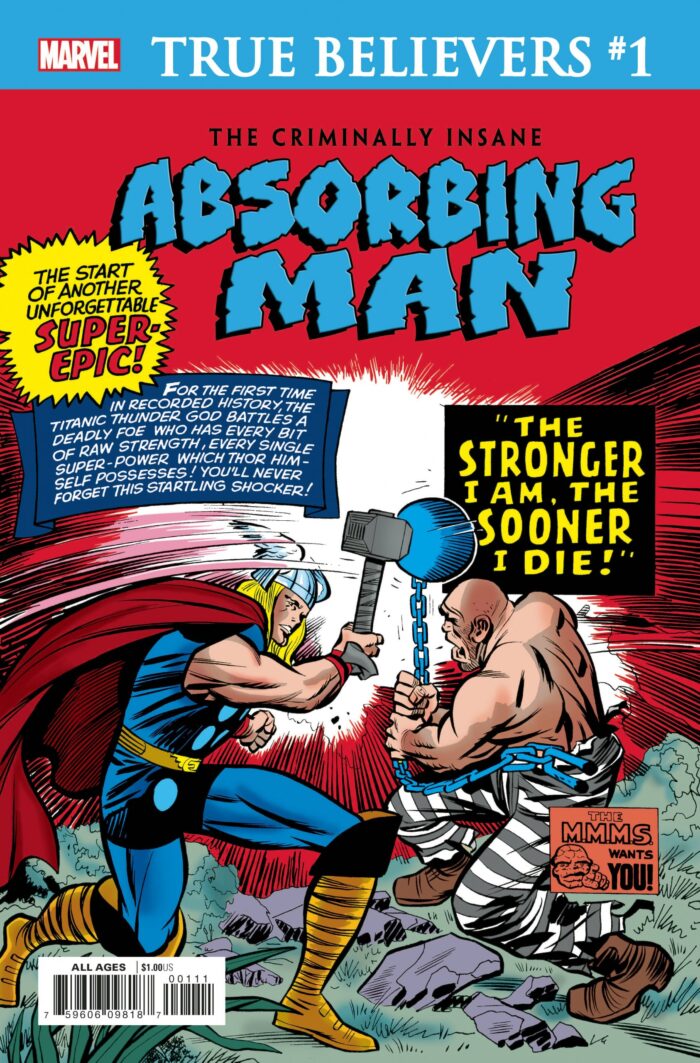 True Believers Criminally Insane Absorbing Man 1 scaled – True Believers Criminally Insane Absorbing Man #1 – Cosmic Comics
