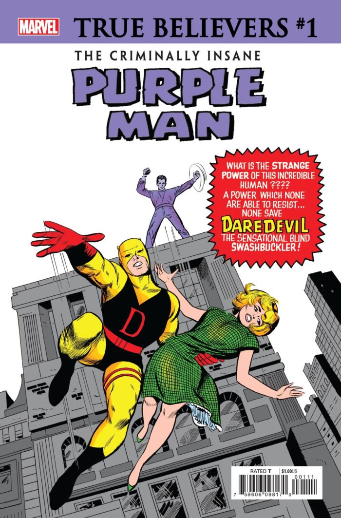 True Believers Criminally Insane Purple Man 1 – True Believers Criminally Insane Purple Man #1 – Cosmic Comics