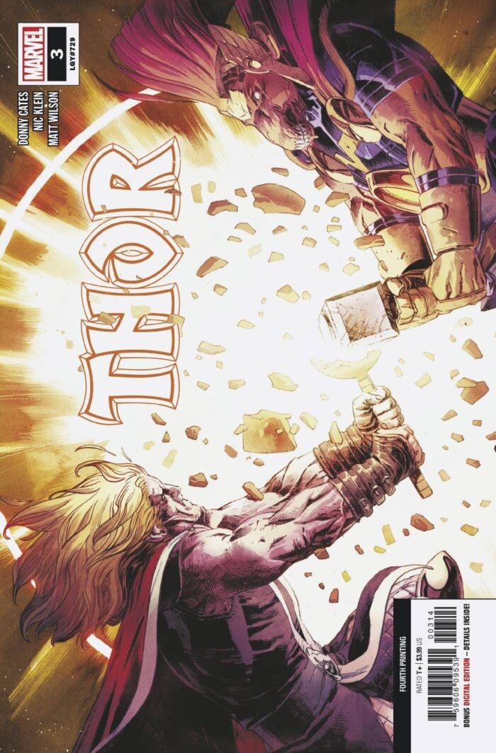 Thor 3 4th Print 2019 Donny Cates 2020 Comics 1 – Thor #3 4th Print 2019 (Donny Cates) 2020 Comics – Cosmic Comics