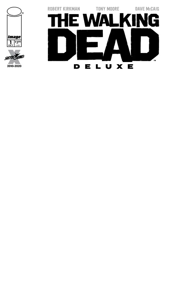 The walking dead deluxe 1 blank variant – The Walking Dead Deluxe #1 Blank Sketch Variant 2020 Comics – Cosmic Comics