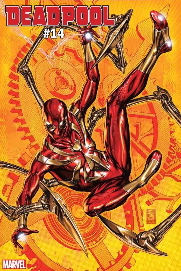 Deadpool 2018 14 Variant – Deadpool #14 Brooks Spider-Man Fantastic Four Suit Variant 2018 Comics – Cosmic Comics