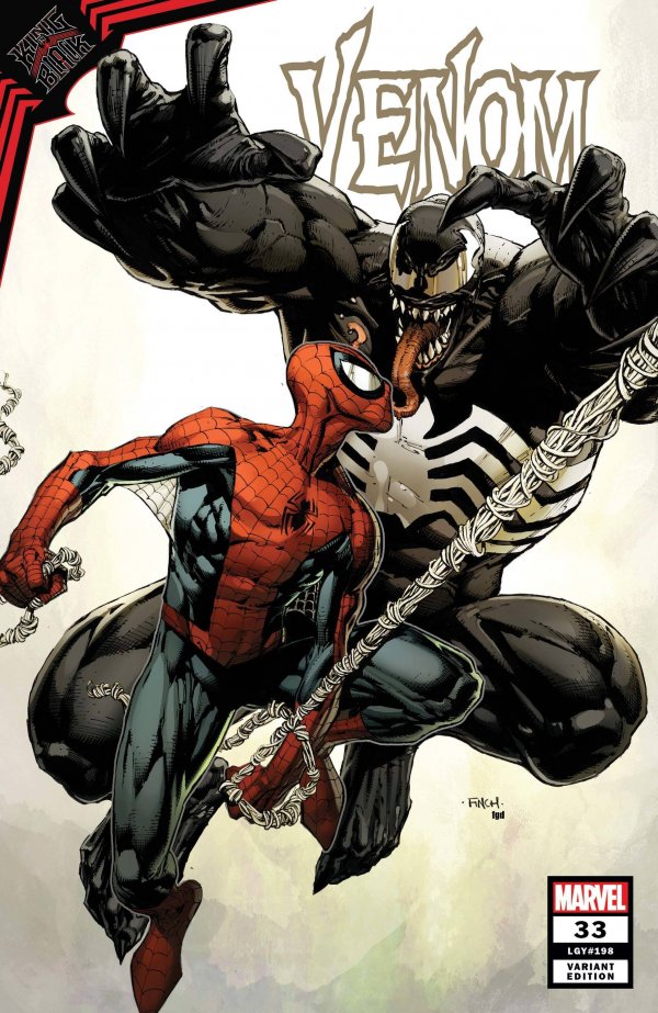 large 1471954 – Venom #33 1:50 Finch Venom vs. Spider-Man Variant Cover 2018 Comics – Cosmic Comics