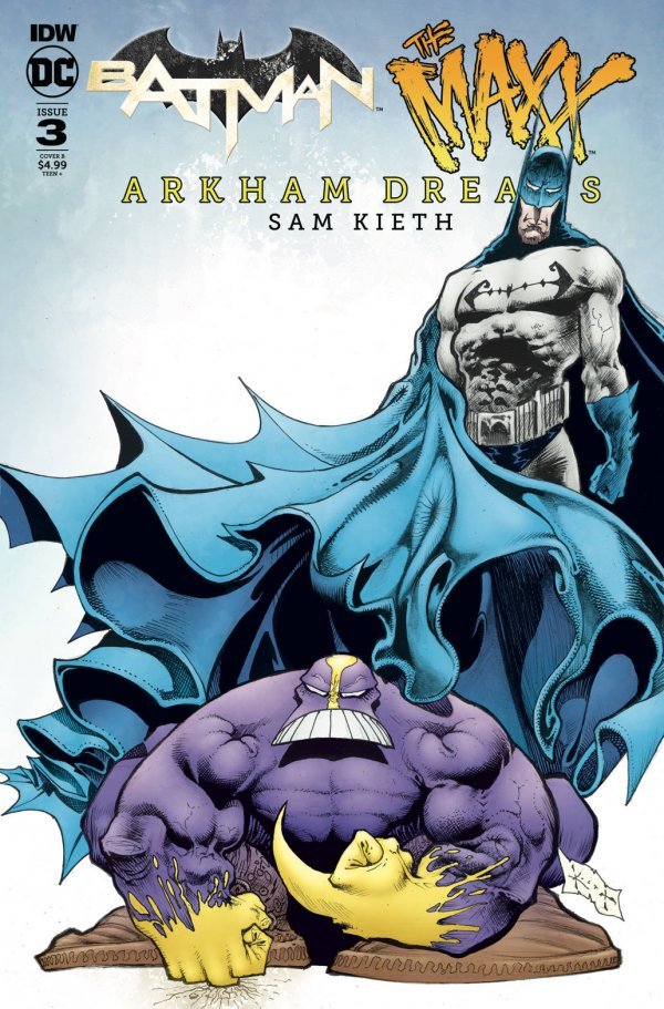 Batman The Maxx Arkham Dreams 3 coverB – Batman The Maxx Arkham Dreams #3 Cover B Sam Kieth Variant 2018 Comics – Cosmic Comics