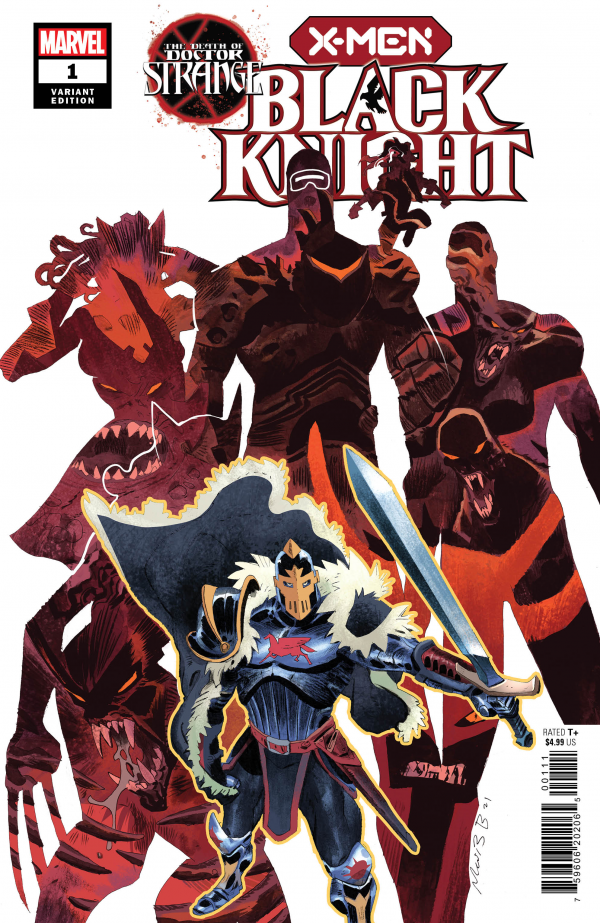 large 5097641 – The Death of Doctor Strange: X-Men / Black Knight #1 Bergara Variant 2022 Comics – Cosmic Comics
