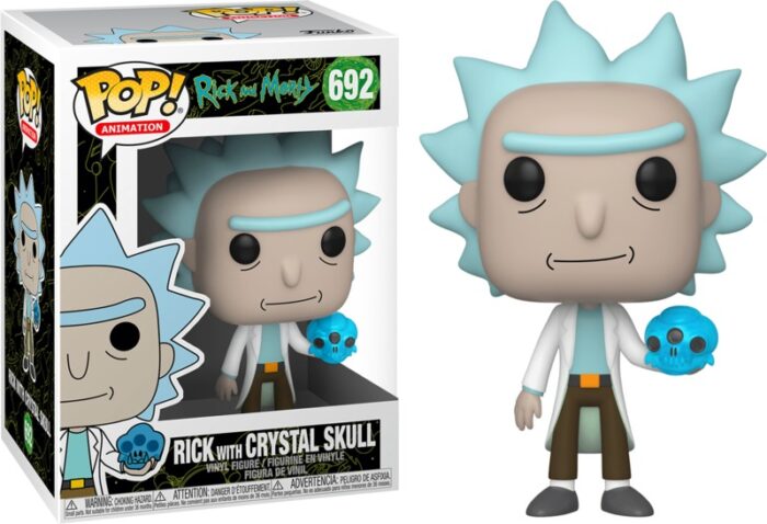 7862039 l – Funko POPs: Rick and Morty Rick with Crystal Skull – Cosmic Comics