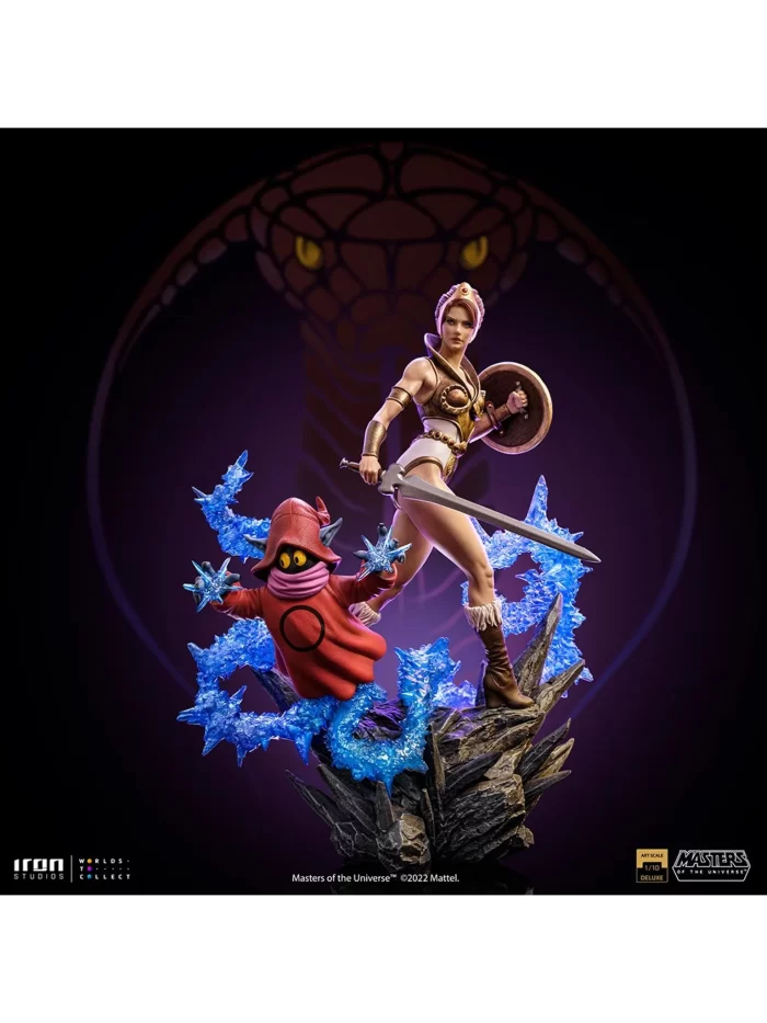 203519 1536 2048 – Statue Teela and Orko (Deluxe) - Masters of the Universe - BDS Art Scale 1/10 - Iron Studios PRE-ORDER – Cosmic Comics