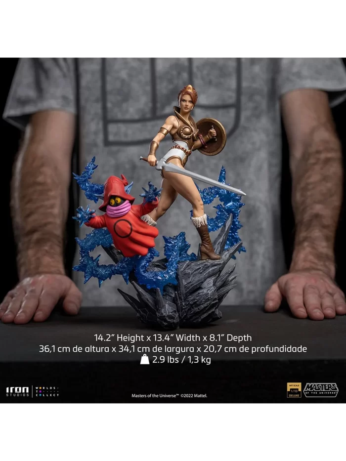 203531 1536 2048 – Statue Teela and Orko (Deluxe) - Masters of the Universe - BDS Art Scale 1/10 - Iron Studios PRE-ORDER – Cosmic Comics