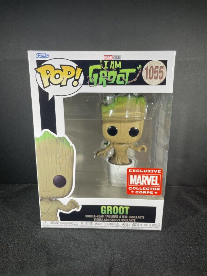 FunkoPOPMarvelIAmGrootGrootMarvelCorps1055 – Funko POP! Marvel: I Am Groot - Groot Marvel Collector Corps Exclusive #1055 – Cosmic Comics