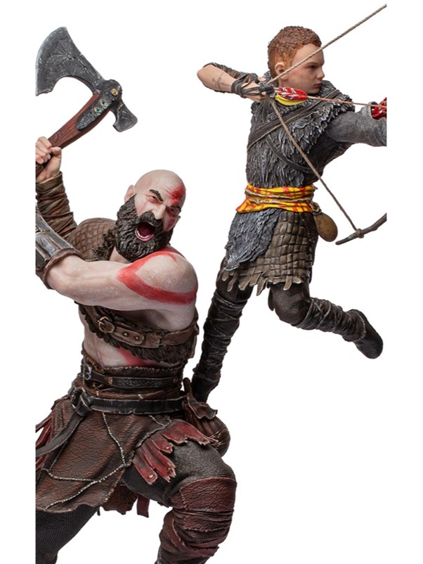 KRATOS1 – Kratos and Atreus - God of War - BDS Art Scale 1/10 - PRE ORDER – Cosmic Comics