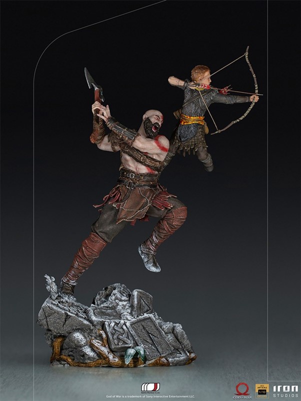 KRATOS3 – Kratos and Atreus - God of War - BDS Art Scale 1/10 - PRE ORDER – Cosmic Comics