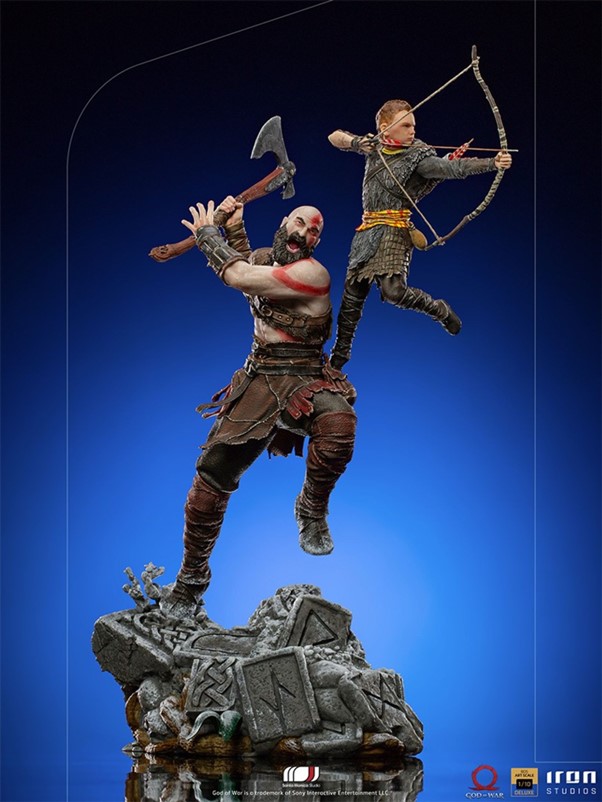 KRATPOS – Kratos and Atreus - God of War - BDS Art Scale 1/10 - PRE ORDER – Cosmic Comics