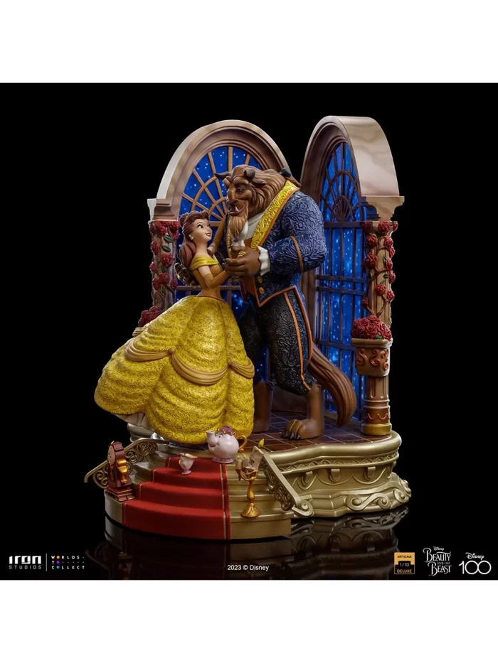 208637 1536 2048 – Iron Studios Beauty and the Beast Deluxe - Disney 100th - Art Scale 1/10 Scale Statue PRE ORDER – Cosmic Comics
