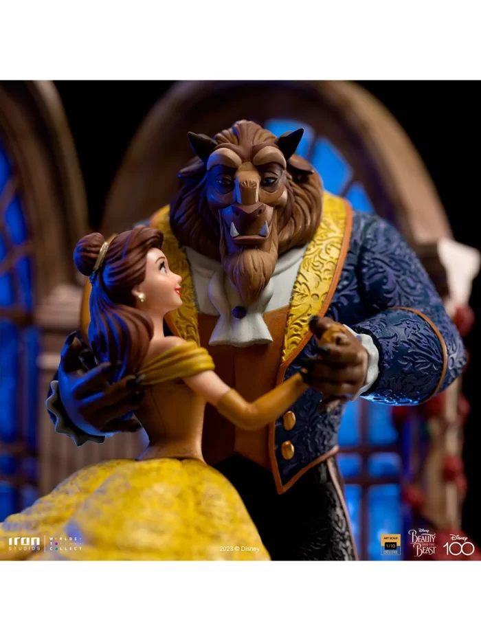 208645 1536 2048 – Iron Studios Beauty and the Beast Deluxe - Disney 100th - Art Scale 1/10 Scale Statue PRE ORDER – Cosmic Comics